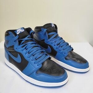 Nike Air Jordan 1 Retro High OG Dark Blue Black 555088-404 Mens Sneakers Size 10